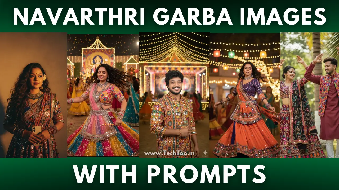 Dandiya Garba Image Prompts for Navratri AI Art and Posters