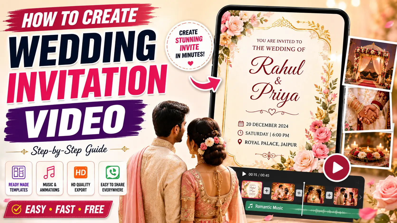 Wedding invitation video