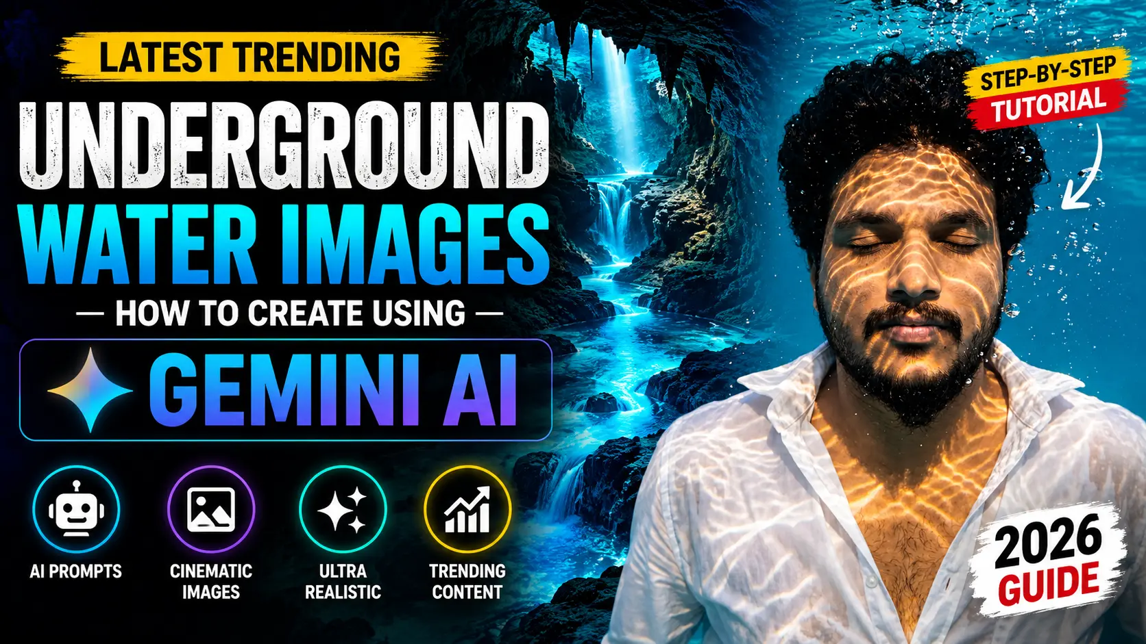 Create Underground Water Images Using Gemini AI